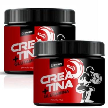 Imagem de Kit 2x Creatina Monohidratada 300g + Glutamina Universal | Aumento de Força e Massa Muscular