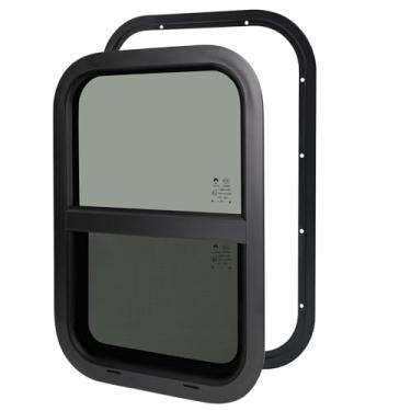 Imagem de Janela de trailer para trailer, 38 cm L x 56 cm A RV vertical deslizante janela de RV para trailer de carga/reboque utilitário/trailer de viagem/motorhome/van de carga/caminhão/SUV, serve para parede
