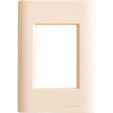 Imagem de Placa 3 Postos 4x2 Tramontina Giz Nude Soft Touch Sem Suporte Tramontina