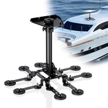 Imagem de Starlink Suporte magnético para telhado geração 3, kit de montagem Starlink ajustável com ângulo de inclinação do pivô para caminhão, carro, trailer, iate, vans, barco, teto, compatível com Starlink