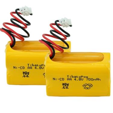 Imagem de Yibatopow Bateria de luz de emergência de sinal de saída Ni-Cd 4,8V 700mAh