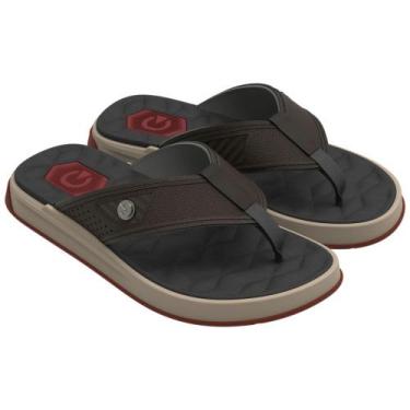 Imagem de Chinelo Cartago Napoles Iv Dedo Ad 12339 Masculino, Marrom, 41