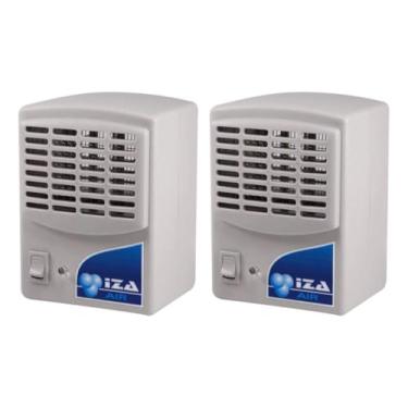 Imagem de Purificador, Ozonizador e Ionizador de Ar 1,5w 80m² Iza Air - Kit 2 unidades