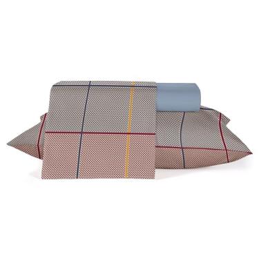 Imagem de Jogo Roupa de Cama Casal 3 peças, 100% algodão 150 fios Teka Diamante