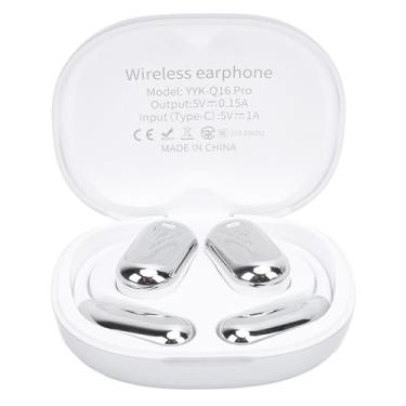 Imagem de Cryfokt Tradutor de Idiomas Ear Fones de Ouvido, Duração da Bateria Longa Exata -Ear -speaker Language Tradutor LCD Tela Sensível Ao Toque para Negócios (Prata)