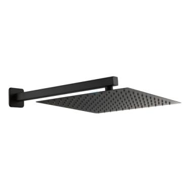 Imagem de Ducha Chuveiro Área Externa Quadrada Slim 30x30 Dc-7007cp Preto