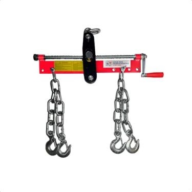 Imagem de Nivelador de Carga para Motor 600kg com Correntes Ajustáveis e Inclinação 90° para Guincho Girafa Automotivo - Feron Ferramentas