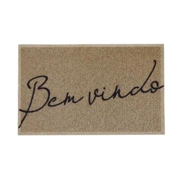 Imagem de Capacho Vinil Bem Vindo Bege 40X50cm Kapazi