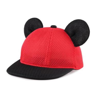 Imagem de Chapéu de sol JANGANNSA Baby Mesh Cap para crianças pequenas com orelh