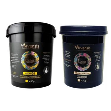 Imagem de Kit Arvensis Máscara 2x1 450g +1 Geleia Suave Fixação 450g