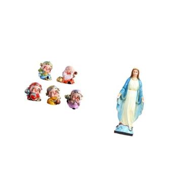 Imagem de Fenteer Escultura de Mesa de Resina Da Fortuna, Mini Estátuas, Rica Senhora, Virgem Maria, Religioso, Ornamento de Jesus, Artesanato, Decoração de Quarto E Es