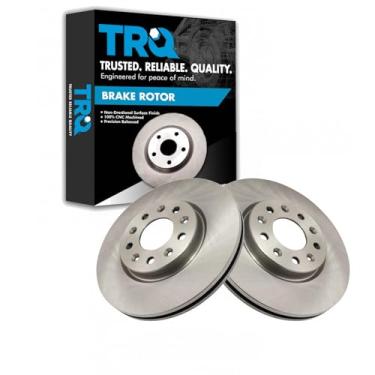 Imagem de TRQ Conjunto de 2 pares de rotor de freio a disco dianteiro LH RH para Buick Chevy GMC