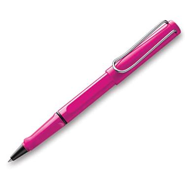 Imagem de LAMY safari pink - Caneta rollerball com grip ergonômico - para escrita longa e agradável - feita de plástico ABS robusto - incluindo recarga LAMY M 63 azul