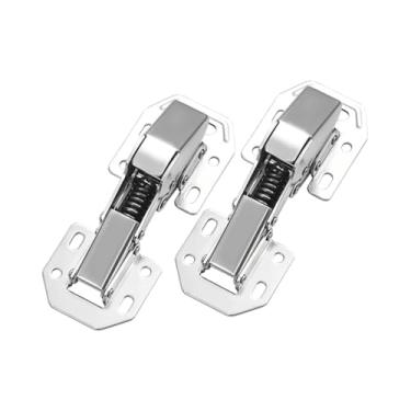 Imagem de Generic Dobradiças de armário de 2 peças, dobradiças de armário fechadas, montagem em superfície, acessórios resistentes, cozinha, montagem simples, controle, 5 Inch