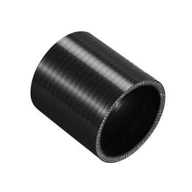 Imagem de 60 mm 2,36 ID Universal Car Turbo 4-Ply Straight Silicone Coupler Pipe intercooler mangueira radiador mangueiras de substituição 76 mm Preto
