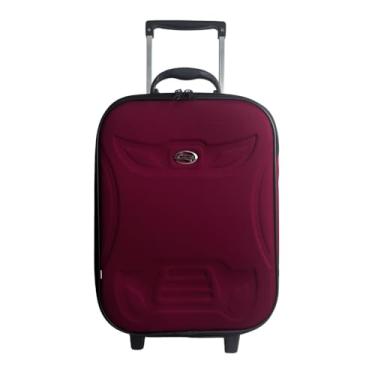 Imagem de Mala de Bordo 10Kg padrão ANAC forrada e Resistente (Vinho)