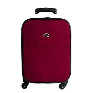 Imagem de Mala de Bordo 10Kg Giratória 360° Forrada e Resistente (Vinho)