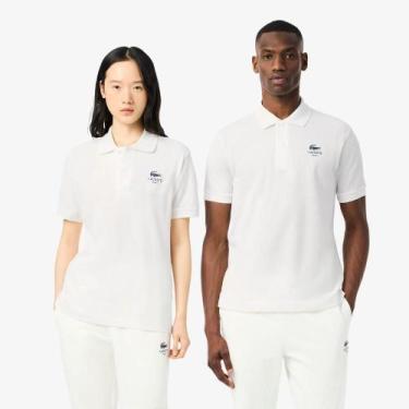 Imagem de Polo Clássico Fit com Estampa Assinatura L.12.12 - Lacoste, Branco, S