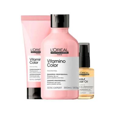 Imagem de Kit loreal vitamino color sh300ml+cond 200gr+serum absolut repair30ml