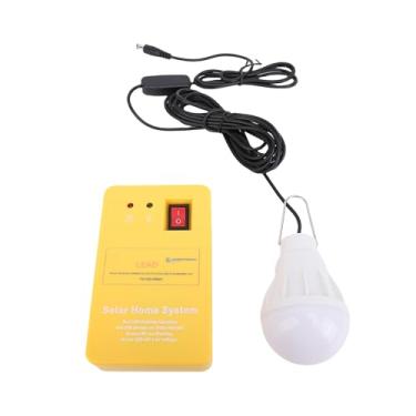 Imagem de Kavolet Conjunto Gerador de Painel de Energia Solar, Gerador Solar Compacto Com Cabo Carregamento USB para Iluminação Doméstica, Bateria 6000mAh