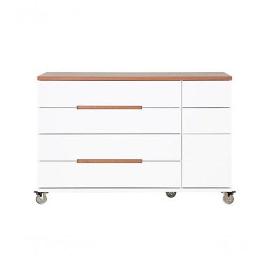 Imagem de Cômoda Infantil Crescer Sleeper - Branca E Madeira