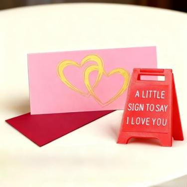 Imagem de Mini sinal de presente de aniversário de decoração de dia dos namorados - sinal romântico eu te amo - namorado divertido - presente de aniversário fofo, Natal, presente de casamento para namorada