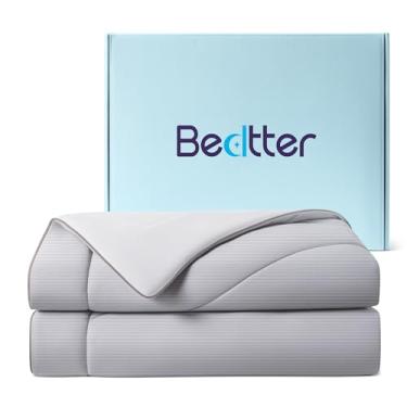 Imagem de Edredom refrescante casal/queen, cobertor para quem dorme quente, roupa de cama para todas as estações para se manter fresco para suores noturnos, cobertor frio respirável leve atualizado, 222 x 232