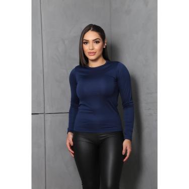 Imagem de Blusa Feminina Térmica Manga Longa Lisa Básica Gola Redonda COR:;TAMANHO:GG;Gênero:Feminino-Feminino