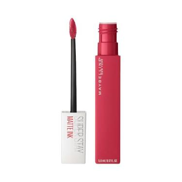 Imagem de Maybelline SuperStay Matte Ink Batom Líquido Matte Longa Duração 16H com Aplicador Preciso, Não Transfere e Cor Intensa, Acabamento Matte Confortável, Cor 80 Ruler Rosa Avermelhado, 5ml