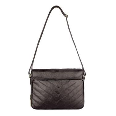 Imagem de Bolsa feminina tiracolo de couro Anita - Andrea Vinci, Preto