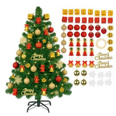 Imagem de Árvore De Natal Decoração Natalina 1,5m 60 Enfeite Led Pisca - Rio Mas