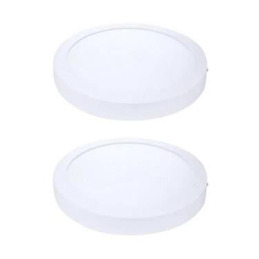 Imagem de Kit 2 Painel Plafon Led Sobrepor Red Branca 6500K 24W 29Cm - Avant