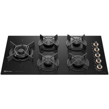 Imagem de Cooktop 5 Bocas a Gás GLP Electrolux Preto Acendimento Automátic Pro S
