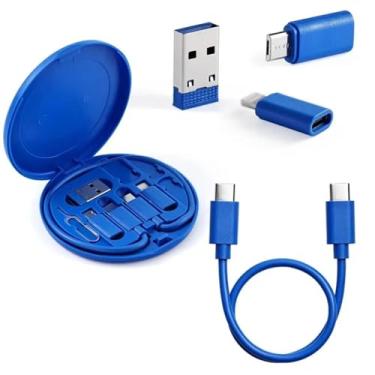 Imagem de Organizador multifuncional de cabos de carregamento – Estojo de armazenamento de cabo de dados portátil com divisórias para viagens, carregador sem emaranhamento, caixa de gerenciamento de cabos para