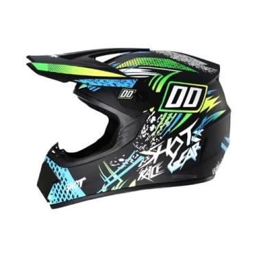 Imagem de Kit De Capacete De Motocross Para Adultos E Jovens Com Óculos MX E Luv