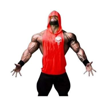 Imagem de Camiseta Regata Masculina De Algodão Com Estampa De Caveira, Sem Manga