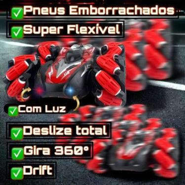 Imagem de Carrinho 4x4 de Controle Remoto 360 Giro Maluco Acrobático Recarregáve