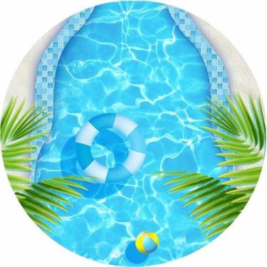 Imagem de Painel Festa Redondo C/ Elástico 1,50m Pool Party - Fadrix, Pool party