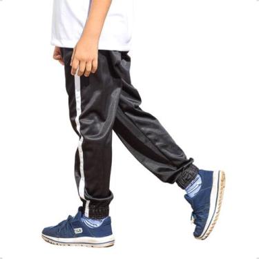 Imagem de Calça Jogger Infantil Helanca Elástico na barra  424 - BEN20A, 8, Pret