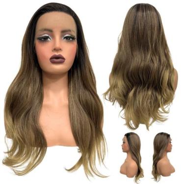 Imagem de Peruca front lace hd fibra orgânica premium super natural - LIONSWIG, 