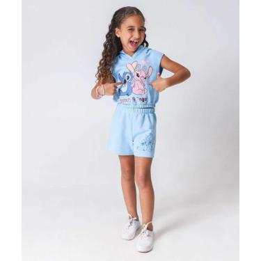Imagem de Conjunto Infantil Moletinho Stitch e Angel Tam 4 a 10 -78112 - Disney,