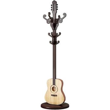 Imagem de SLGGPJBU Cabideiro moderno e antigo, suporte para cabide doméstico em forma de guitarra, decoração de roupas