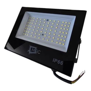 Imagem de Refletor LED 200W Slim Branco Frio 6500K IP66 Bivolt Iluminação Externa Potente e Econômica