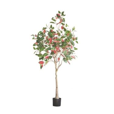 Imagem de Plantas falsas, planta artificial, árvore artificial, cânfora, simulação, planta verde, vaso doméstico, escritório, decoração, grande, verde, falsa, piso, bonsai, plantas artificiais para ambientes