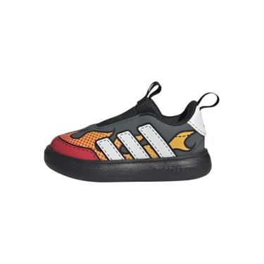 Imagem de adidas Tênis infantil Bubblecomic I, Cinza/branco/vermelho lúcido, 22