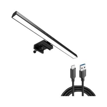 Imagem de Barra De Luz LED Regulável Para Monitor, 3 Cores, Luminária De Mesa Co