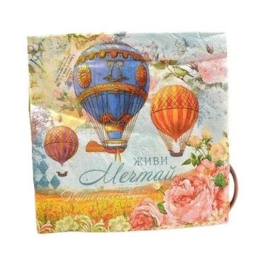 Imagem de Guardanapos Coloridos Em Formato De Balão De Ar Quente, Jogos American