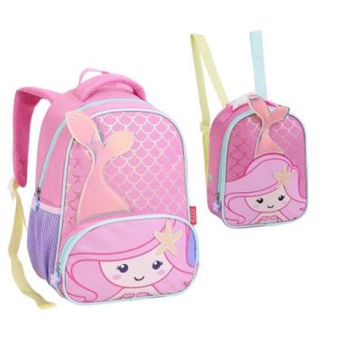 Imagem de Kit Mochila e Lancheira de Costas Creche ZOOP - Seanite