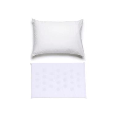 Imagem de 2 Almofadas De Bebê Antissufocante Grande Bebê Travesseiro - Minasrey