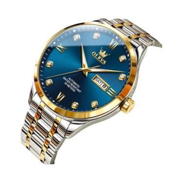 Imagem de Relógio Mecânico Automático De Luxo Masculino OLEVS 9946 Com Exibição 